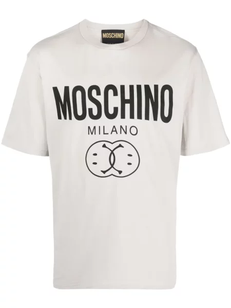 Tricou Moschino cu imagine gri