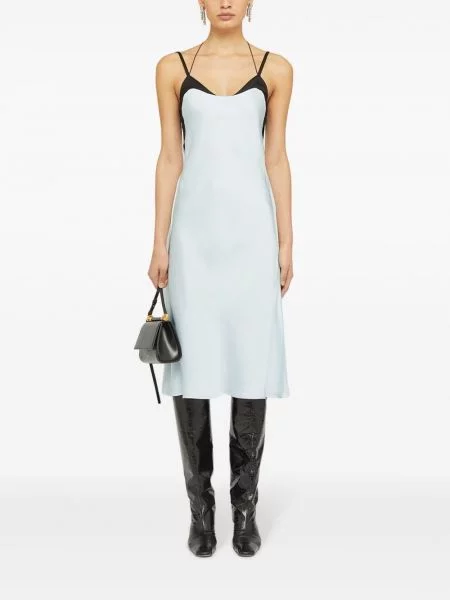 Midi suknelė Jil Sander mėlyna