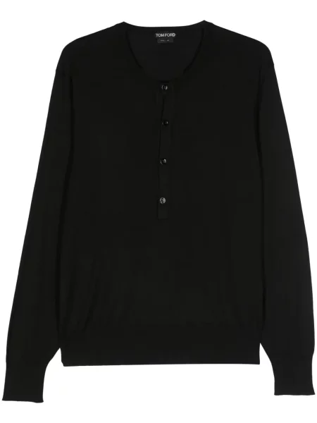 Tricou Tom Ford de mătase negru