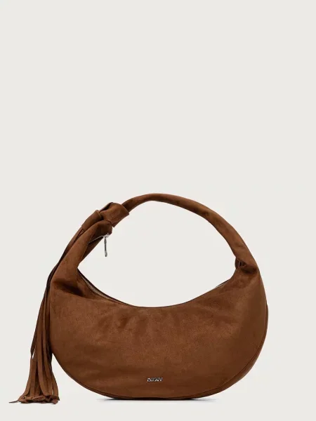 Geanta hobo Dkny din piele maro