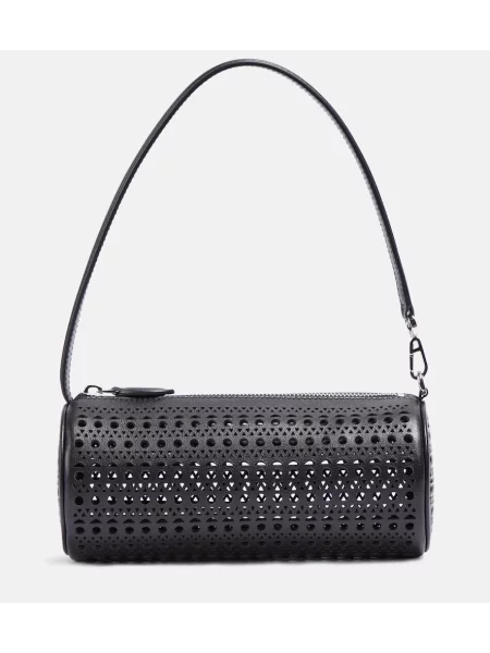 Geanta de piele Alaã¯a din piele negru