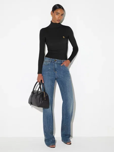 Носки Elisabetta Franchi для гольфа черные