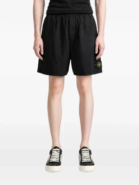 Bermude Stone Island cu strasuri stretch negru