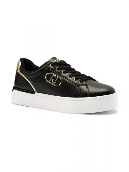 Sneakerși Liu Jo din piele negru