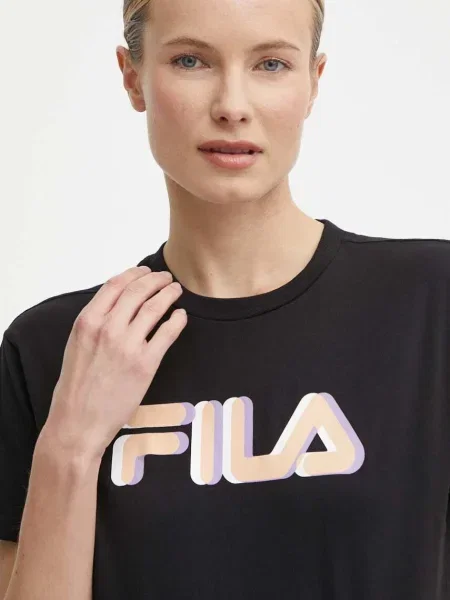 FILA Tricou LONDRINA lila / portocaliu / negru alb