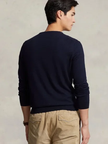 Sveter Polo Ralph Lauren s výšivkou modrá