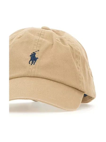 Polo Ralph Lauren czapka z daszkiem beżowy gładka brązowa