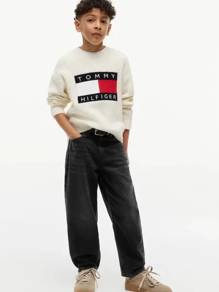 Tommy Hilfiger дънки barrel за деца BARREL черно