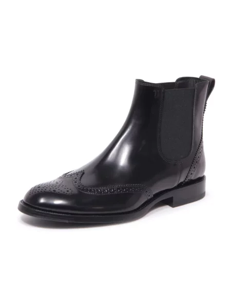 Buty do kostki Tod's skórzane czarne