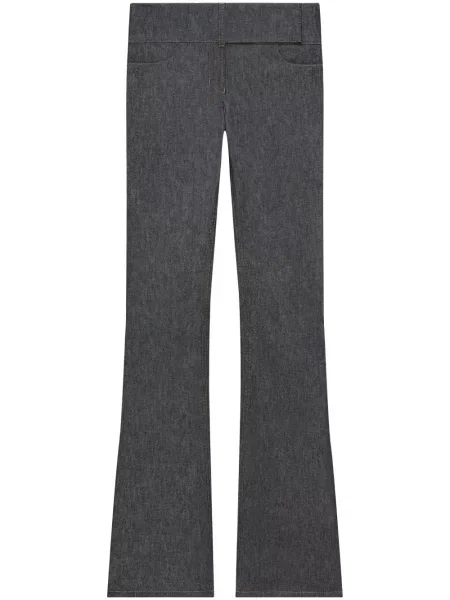 Jeansy dzwony Courreges szare