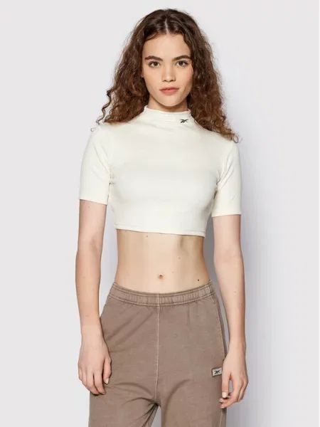 Reebok Majica Bež bijela