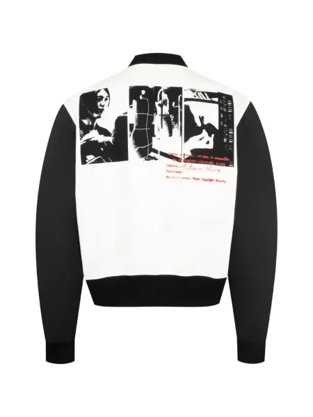 Geacă bomber Givenchy cu imagine alb