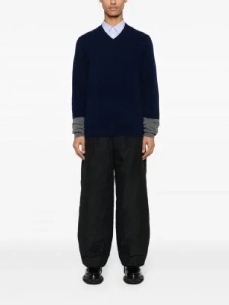 Megztinis Comme Des Garçons Shirt v formos iškirpte mėlyna