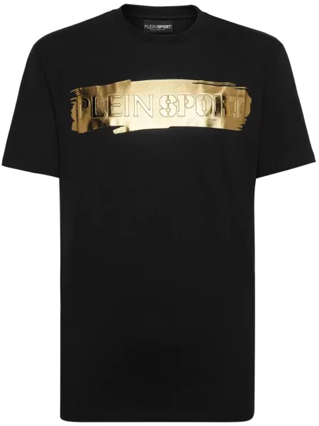 Tricou sport Plein Sport cu imagine negru