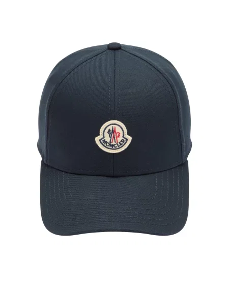 Czapka z daszkiem Moncler niebieska