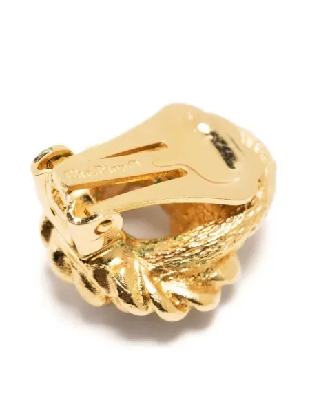 Náušnice Christian Dior Pre-owned zlaté