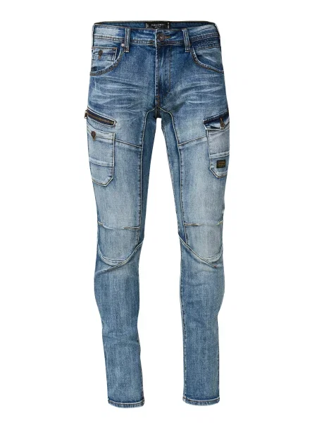 KOROSHI Jeans deschis albastru