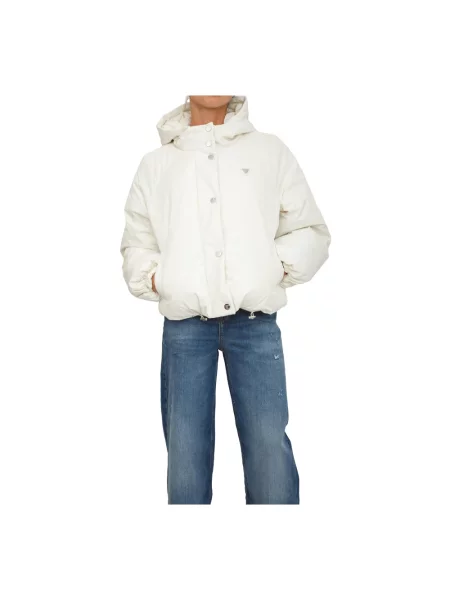 Guess kurtka 4G zimowa oversize beżowy