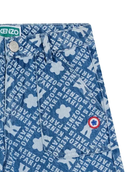 Szorty jeansowe dziecięce Kenzo niebieskie