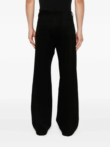 Pantaloni Rick Owens de catifea cord negru