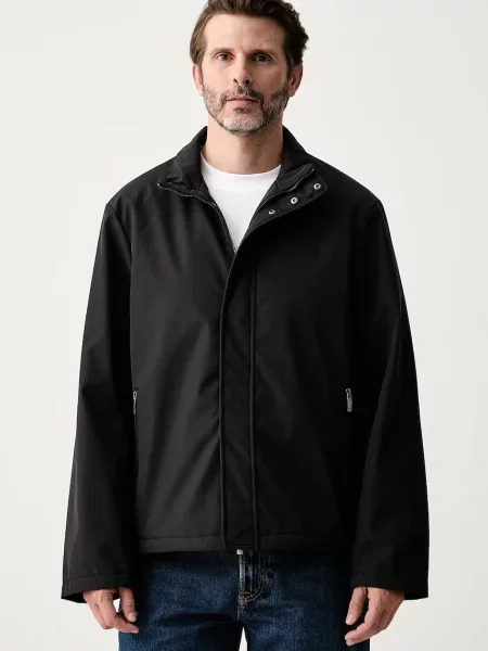 Armani Exchange geacă de tranziție pentru bărbați negru