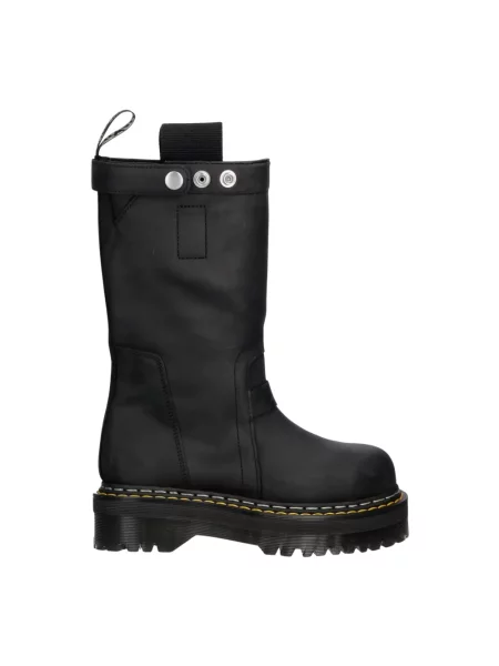 Kozaki Rick Owens skórzane wsuwane czarne