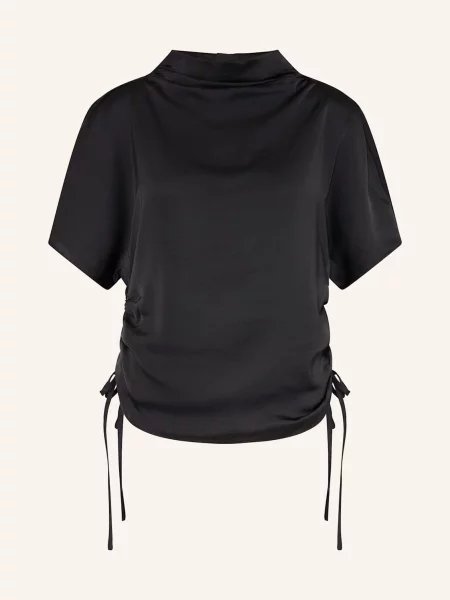 Allsaints Bluzka Bez Rękawów Leslie schwarz czarna