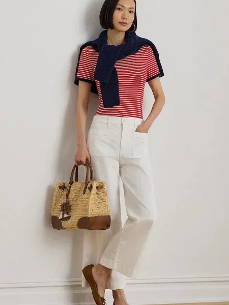 Lauren Ralph Lauren T-shirt basic różowy