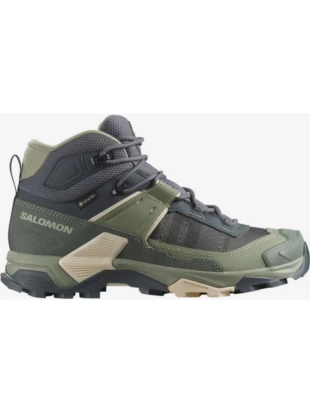 Buty trekkingowe Salomon X Ultra 5 Mid GORE-TEX ciemnoszare zielone szare