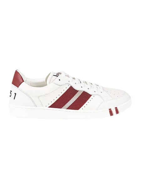 Sneakersy Bally skórzane białe