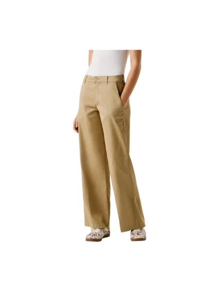 Spodnie Pepe Jeans brązowe