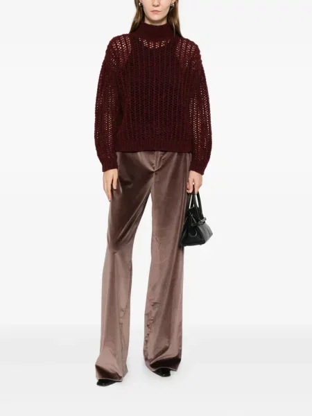 Pulover Max Mara ajurat roșu