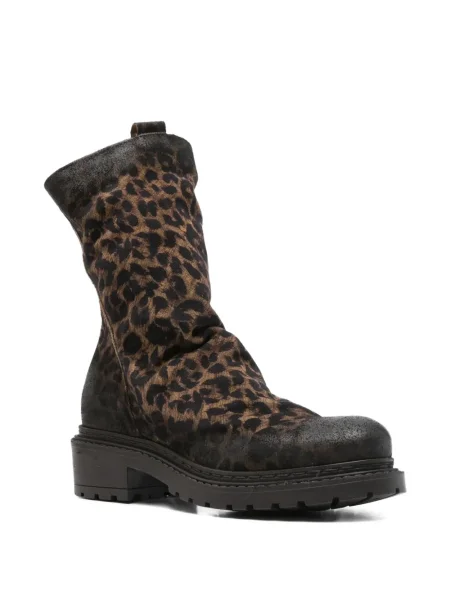 Botine Metisse cu imagine cu model leopard maro