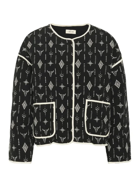 Cream Geacă de primăvară-toamnă Naomi negru alb