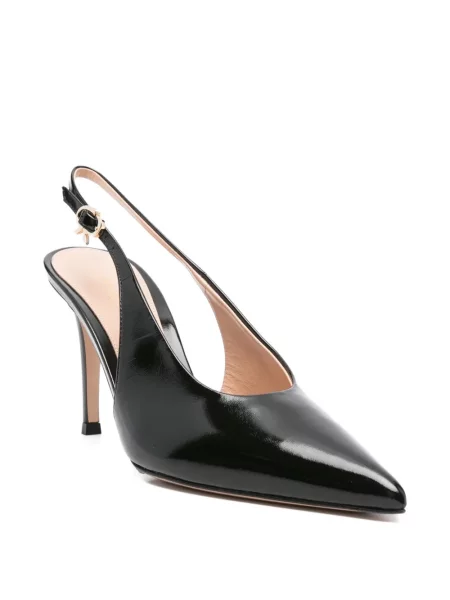 Pantofi cu toc Gianvito Rossi slingback negru