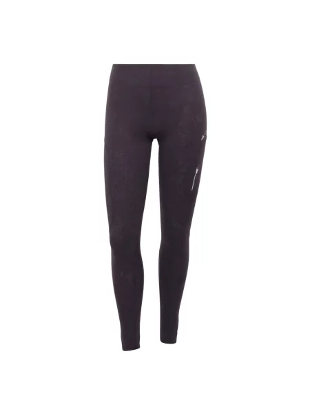 Legginsy Adidas By Stella Mccartney w kwiatki koronkowe do biegania czarne
