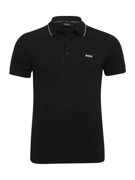 BOSS Tricou Paule 4 / alb negru