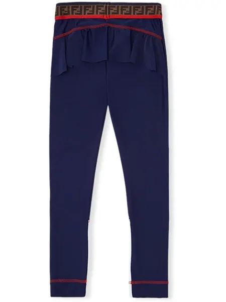 Legginsy dziecięce Fendi niebieskie