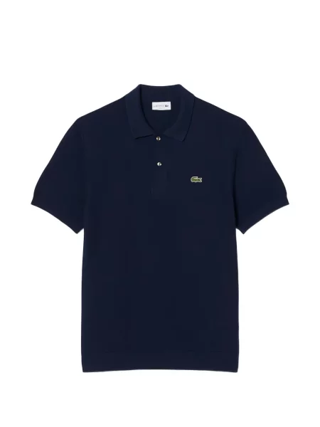 Polo Lacoste scurt albastru