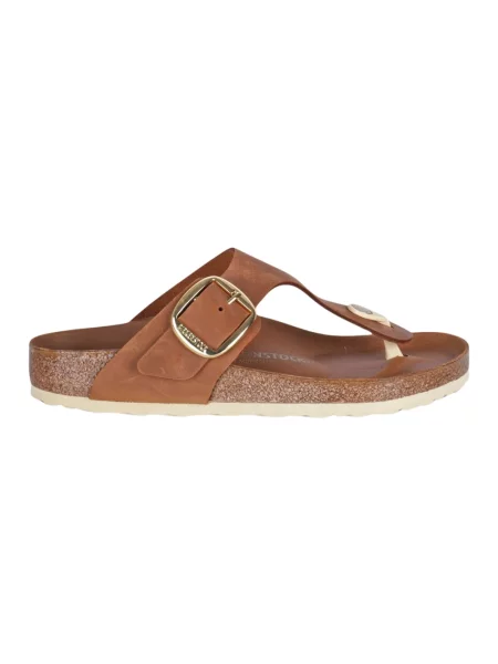 Birkenstock Japonki Gizeh Big Buckle braun brązowe