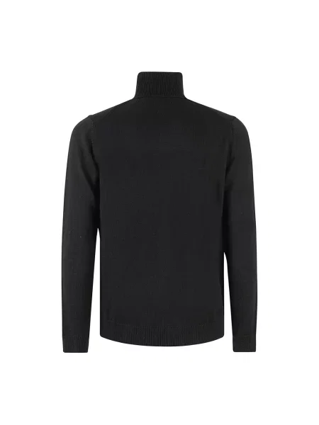 Sweter Roberto Collina elegancki czarny