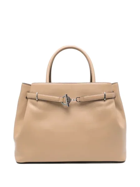 Bőr shopper táska Lauren Ralph Lauren autogrammal