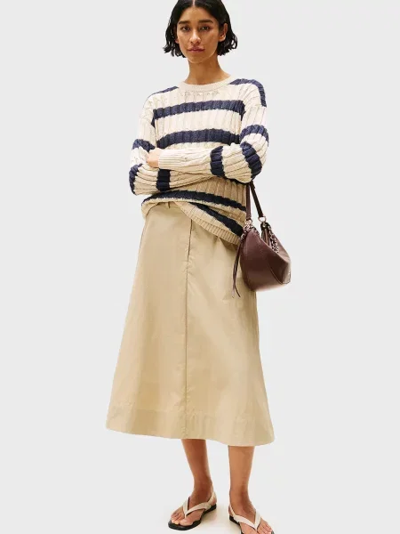Лляний смугастий светр Tommy Hilfiger