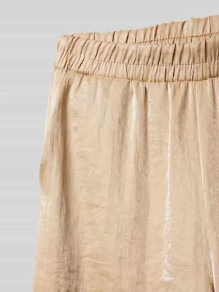 Spodnie o luźnym kroju z elastycznym pasem model ‘Hailey’ Cars Jeans beżowe