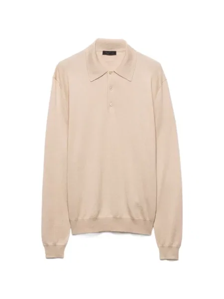 Tricou polo Prada de mătase