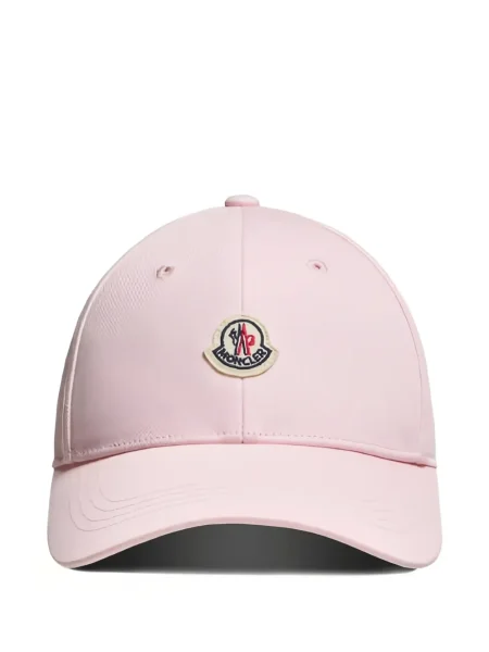 Czapka z daszkiem dziecięca Moncler Enfant różowa