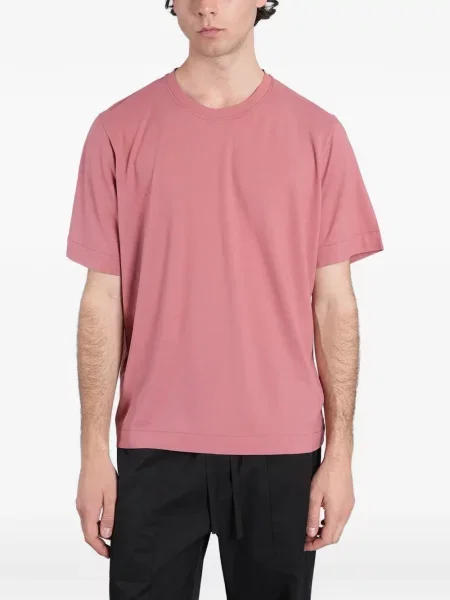 Scurt tricou Alpha Studio cu decolteu rotund roz