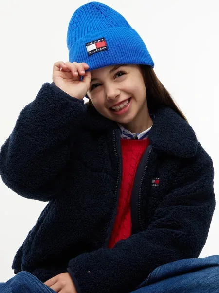 Tommy Hilfiger beanie kapa za djecu plava