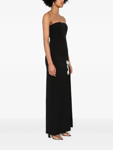 Rochie maxi Nissa de cristal de costum negru