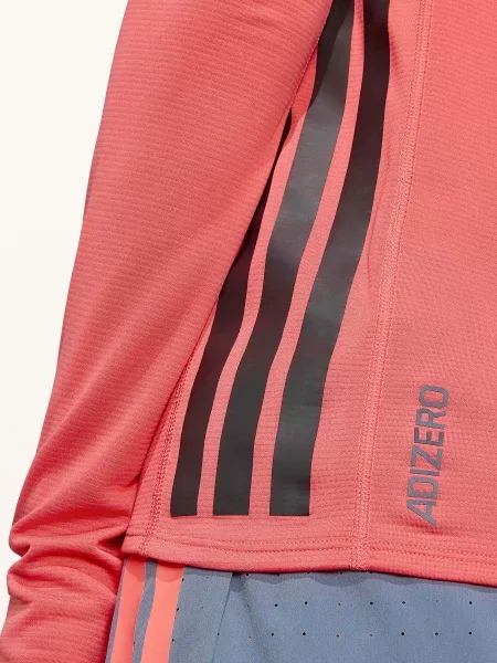 Běžecké tričko s dlouhým rukávem Adizero červené